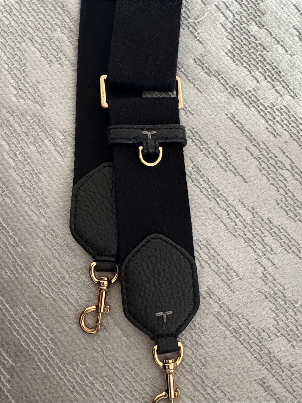 Tory Burch Black Pebbled Leather Crossbody with Tassel - Picture 7 of 7